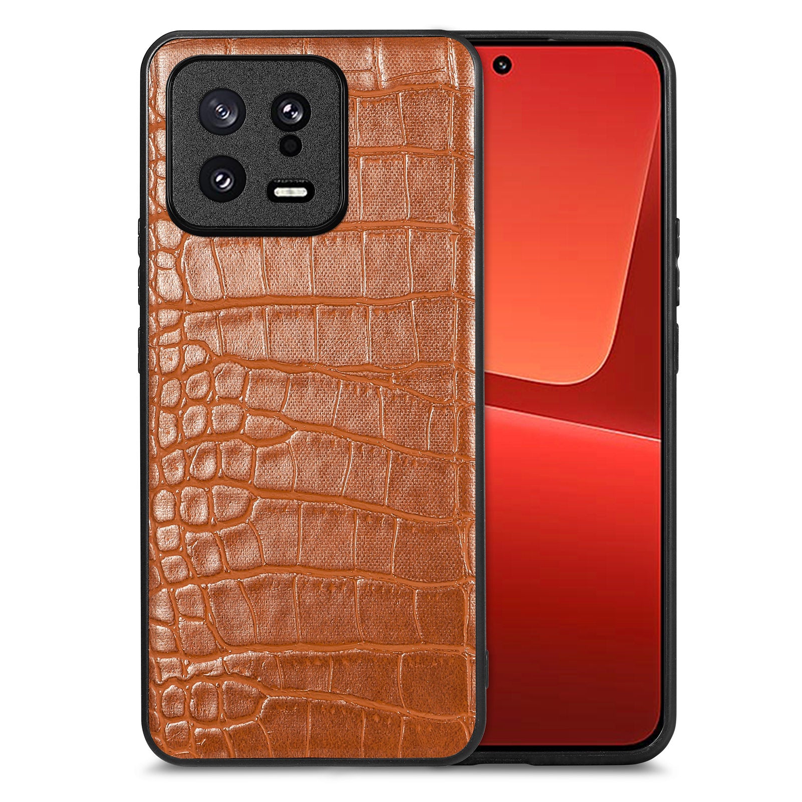 For Xiaomi 13 5G PU Leather Coated TPU Case Crocodile Texture Protective Phone Cover For Xiaomi 13 5G PU Leather Coated TPU Case Crocodile Texture Protective Phone Cover